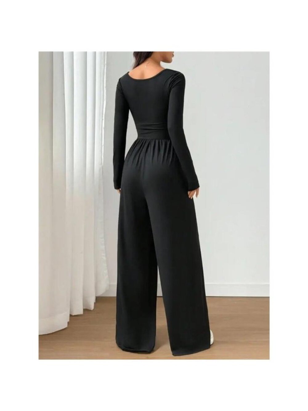 Scoop Neck Wide Leg Jumpsuit